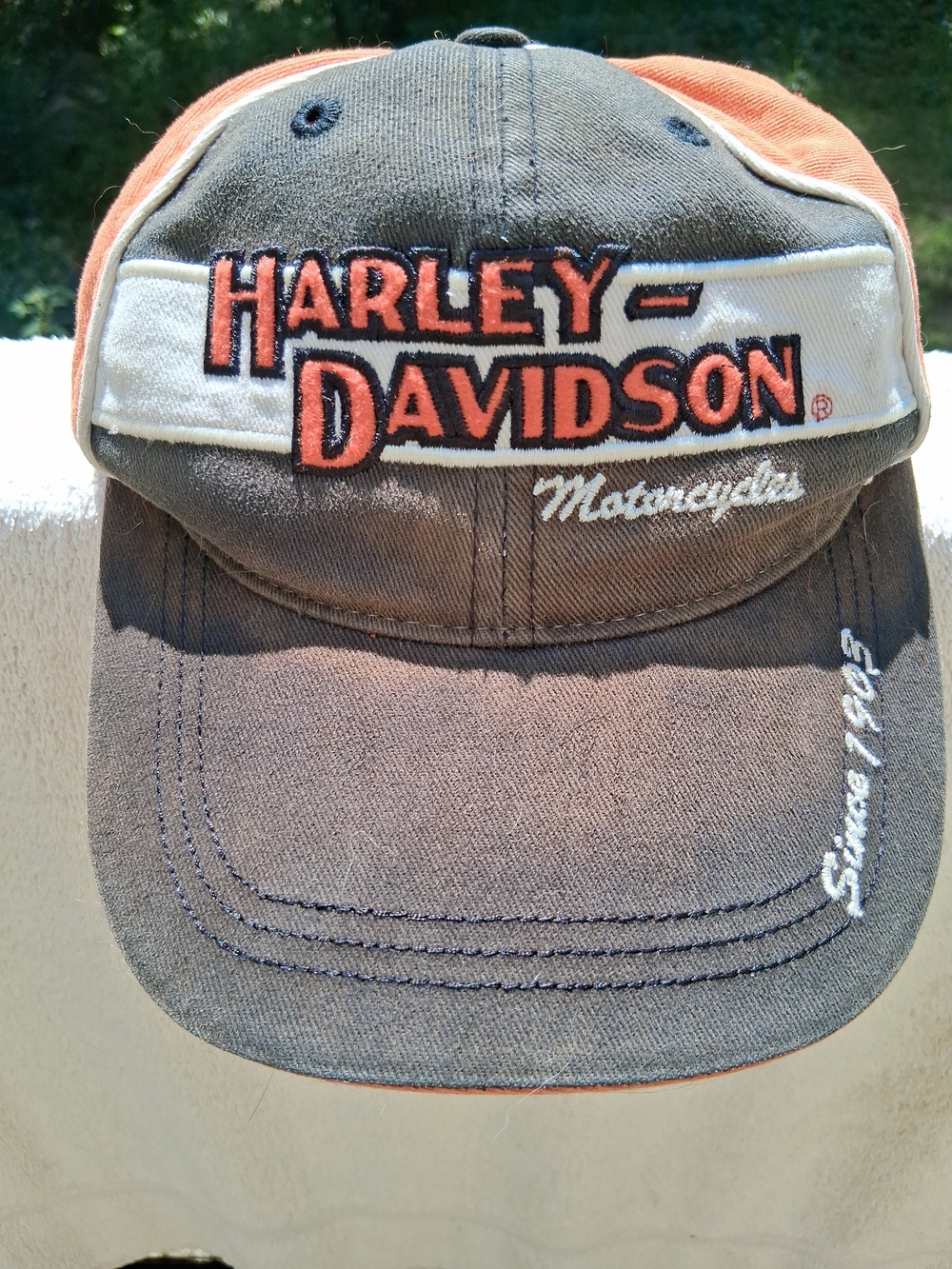 Harley Davidson Motor Cycles Baseball Cap Embroidered Logo Size Large